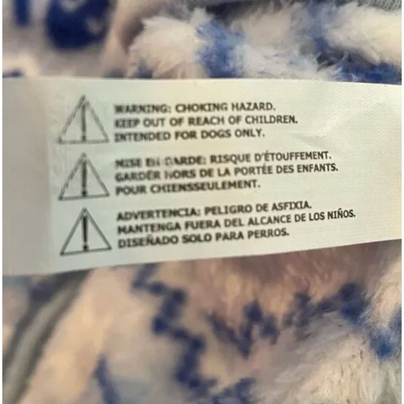 Hotel Doggy Fleece Hanukah Dog Sweater Onesie Blue White Dreidel Snowflake Gifts - Picture 8 of 9